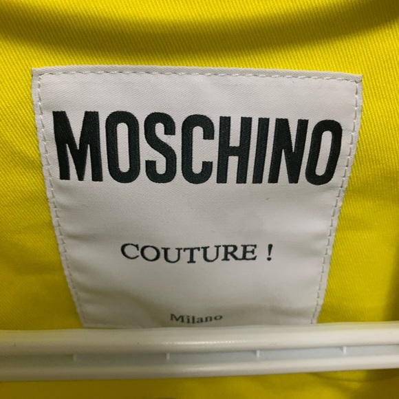 Yellow Moschino Smiley Logo Jean Jacket - Picture 3 of 5
